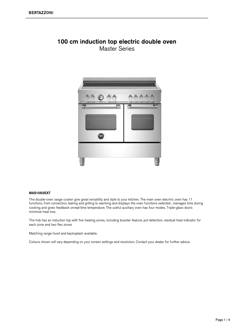 Image de la première page du manuel de l'appareil MAS105I2EXT