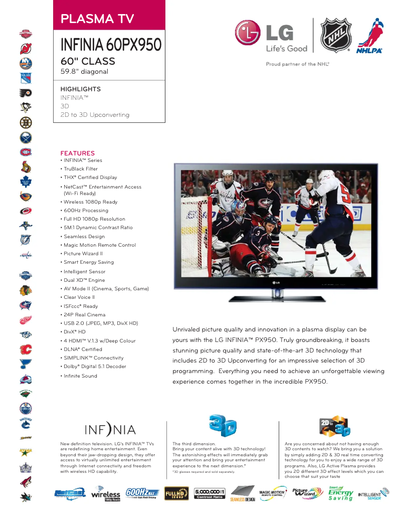 Image de la première page du manuel de l'appareil 60PX950