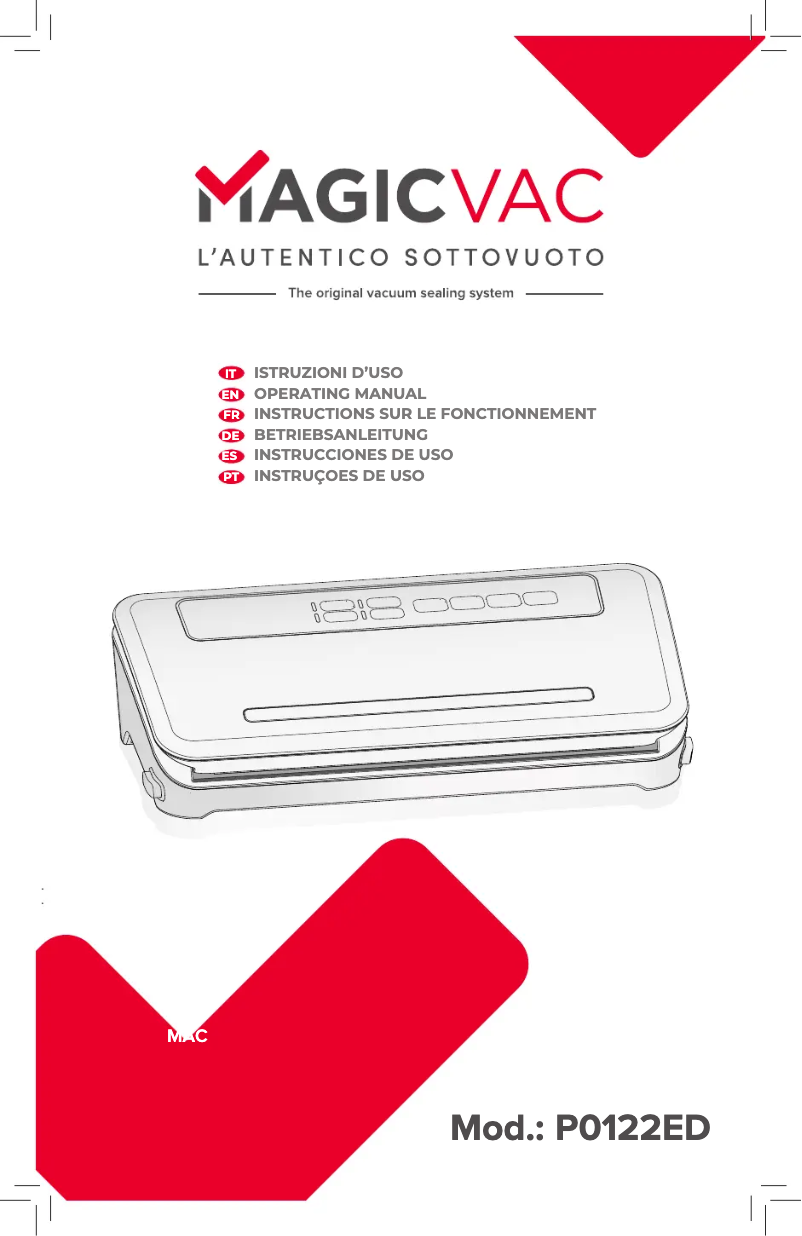 Page 1 of the manual User Manual Magic Vac Activa