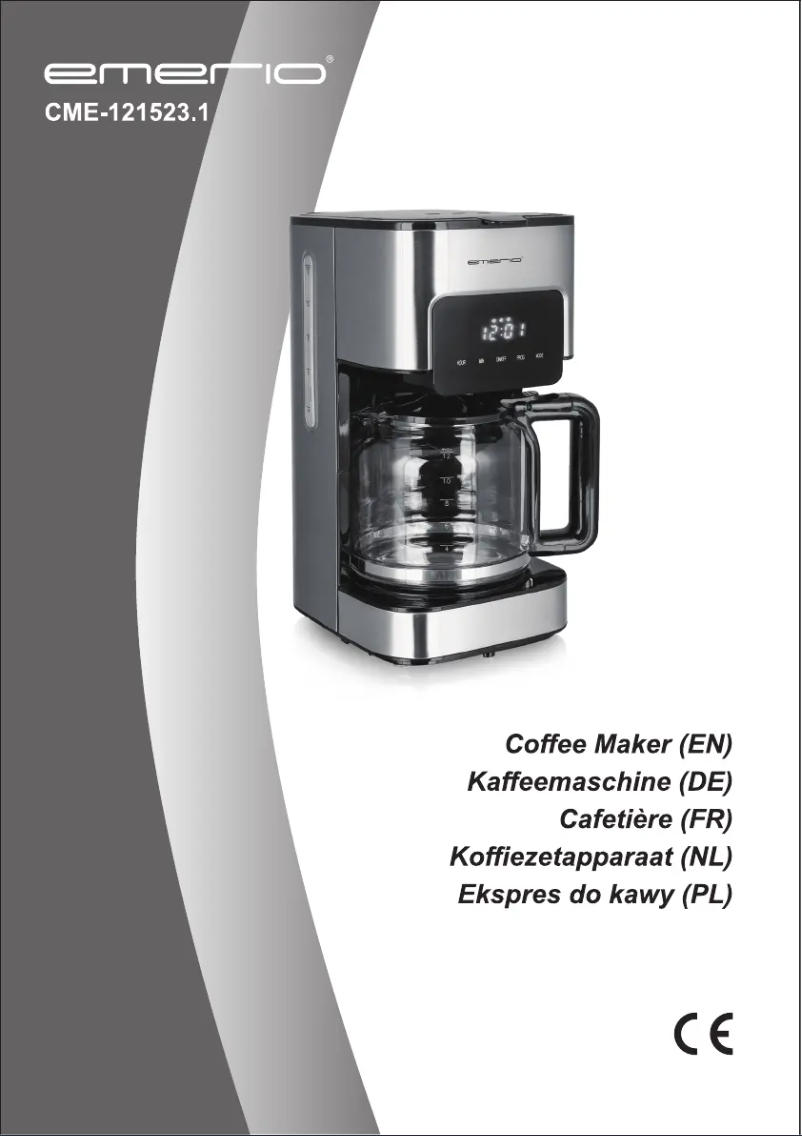 Imagen de la primera página del manual del dispositivo CME-121523