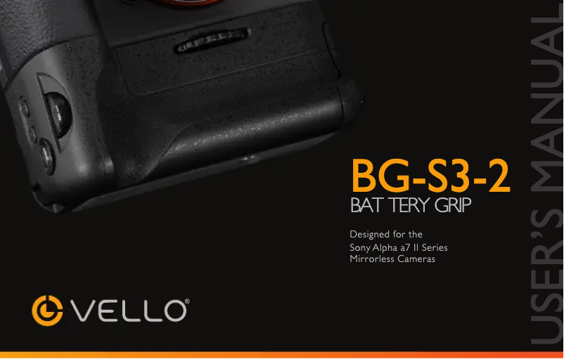 Page 1 de la notice Manuel utilisateur Vello BG-S3-2