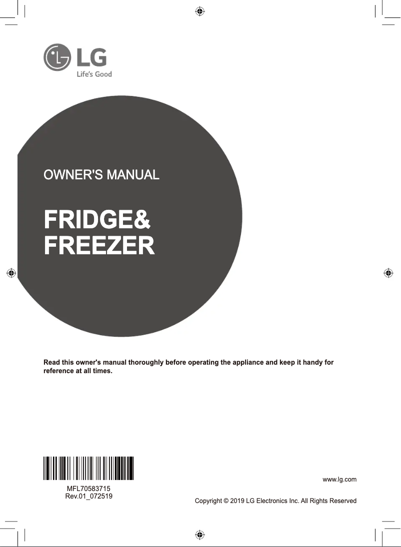 Página 1 del manual Manual de usuario LG GCB-267VDL