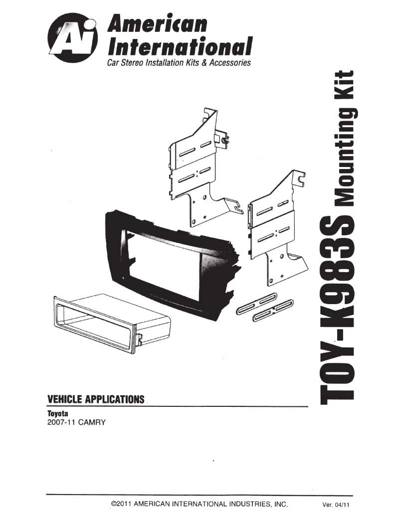 Image de la première page du manuel de l'appareil TOYK983S