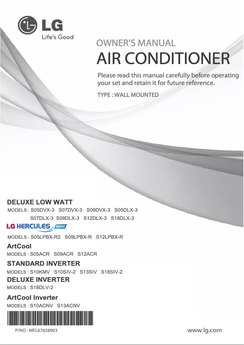 Image de la première page du manuel de l'appareil SN07DLX-2