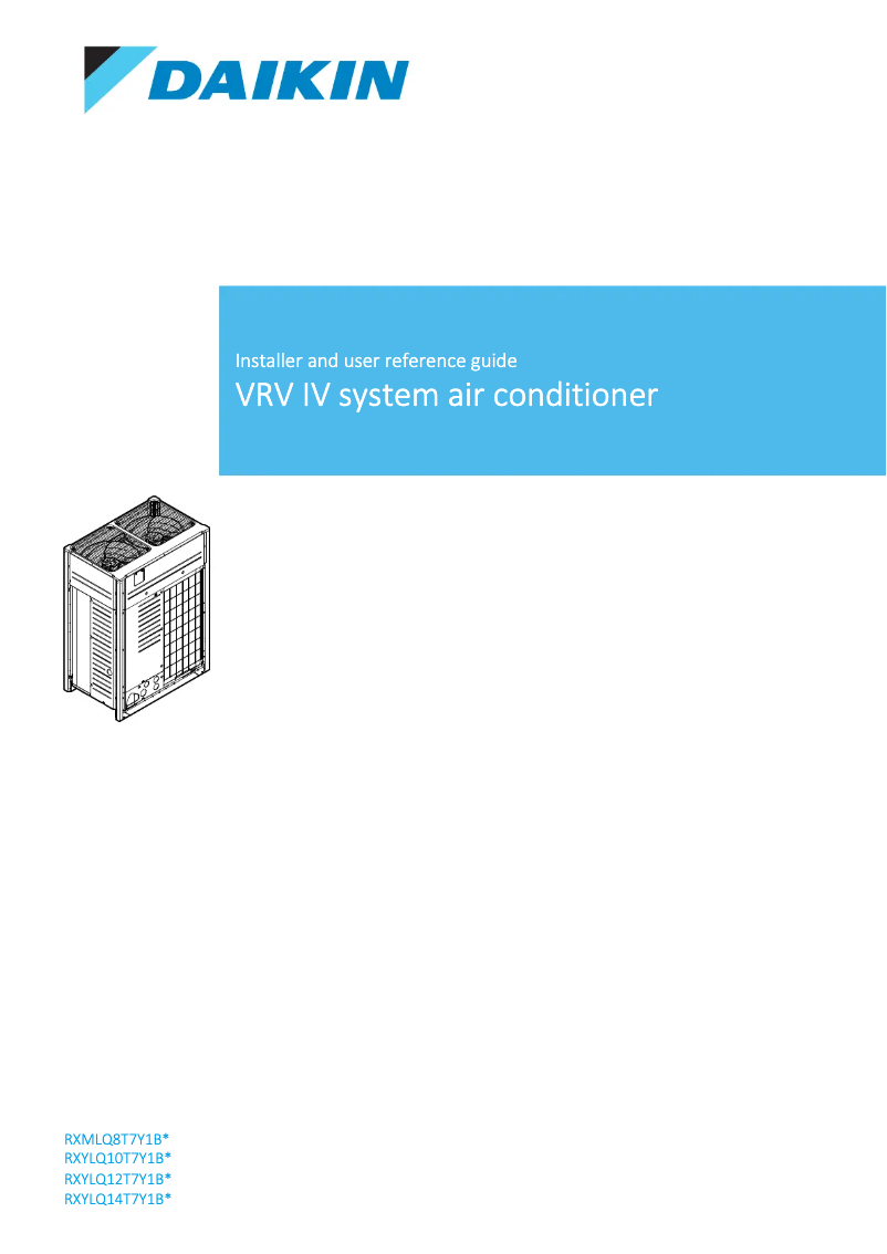 Página 1 del manual Manual de usuario Daikin RXMLQ8T7Y1B
