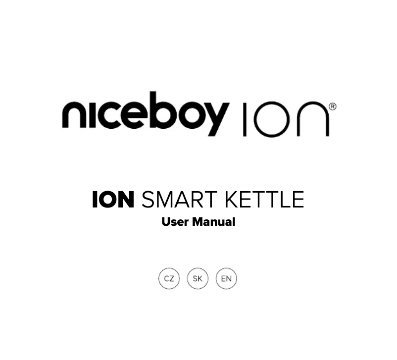 Page n°1 - Manuel utilisateur Niceboy ION Smart Kettle