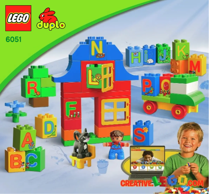 Page 1 de la notice Manuel utilisateur Lego ® DUPLO® Play with Letters