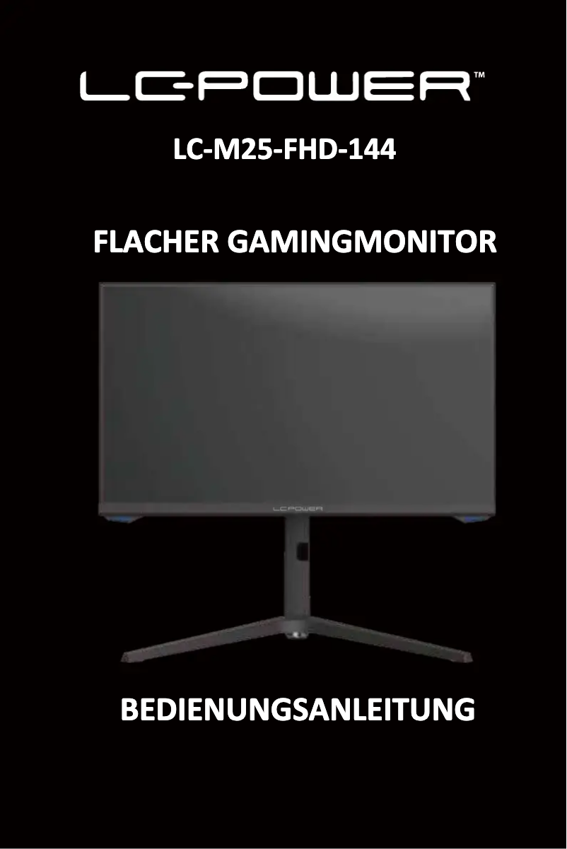 Page 1 de la notice Manuel utilisateur LC-Power LC-M25-FHD-144