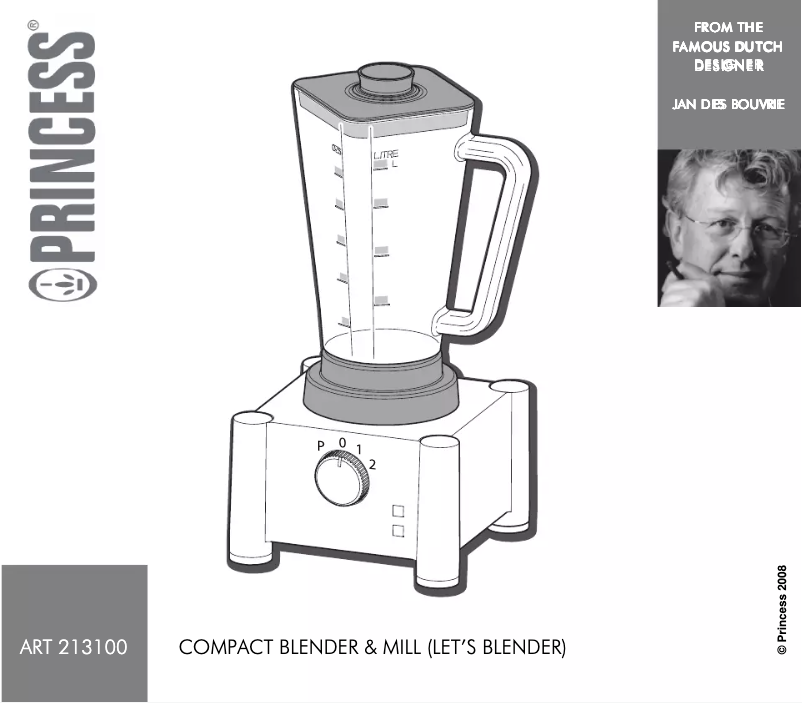 Page n°1 - Manuel utilisateur Princess Compact 213100