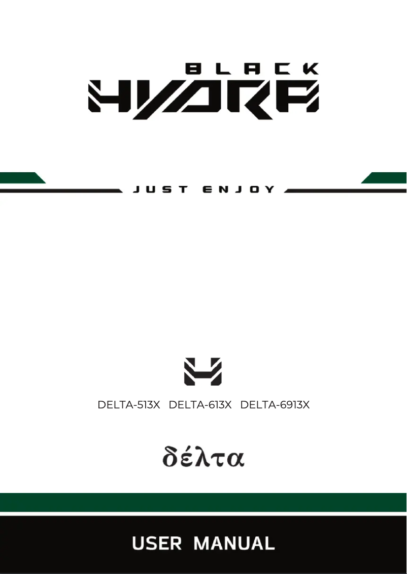 Page 1 de la notice Manuel utilisateur Black Hydra Delta 613X
