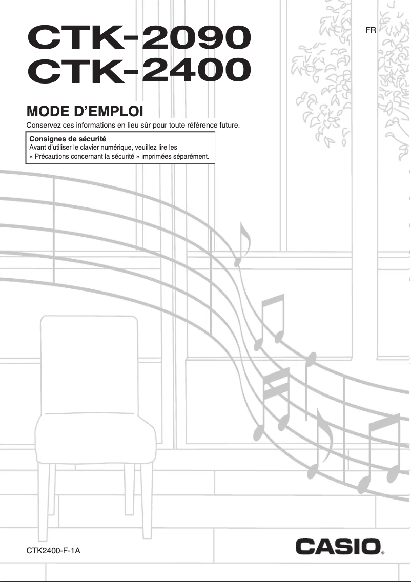 Image de la première page du manuel de l'appareil CTK-2400