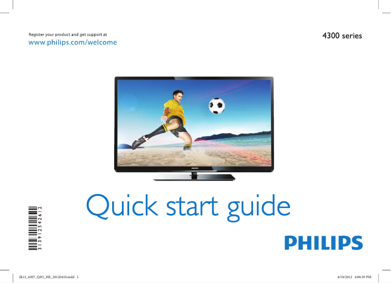 Imagen de la primera página del manual del dispositivo 42PFL4307H