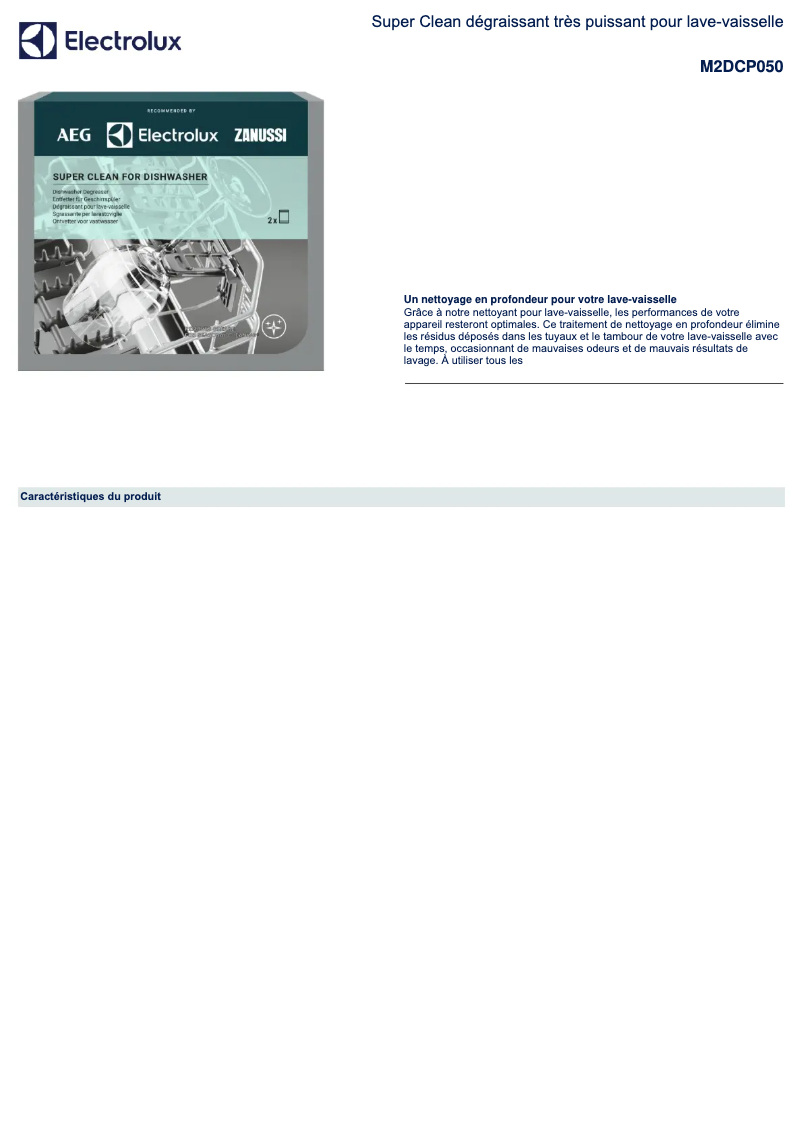 Image de la première page du manuel de l'appareil M2DCP050