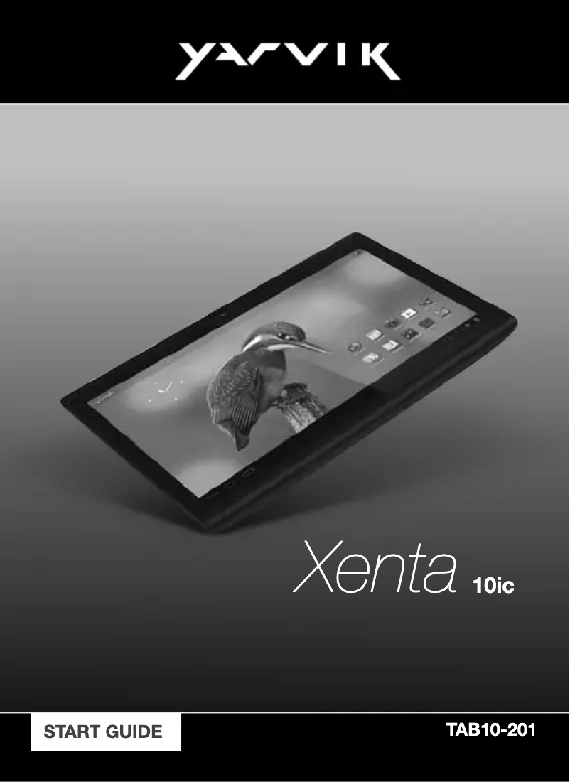 Page n°1 - Manuel utilisateur Yarvik Xenta TAB10-201
