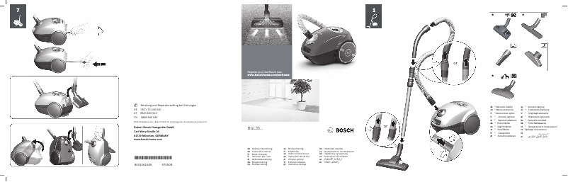 Page n°1 - Manuel utilisateur Bosch BGL35MOV11