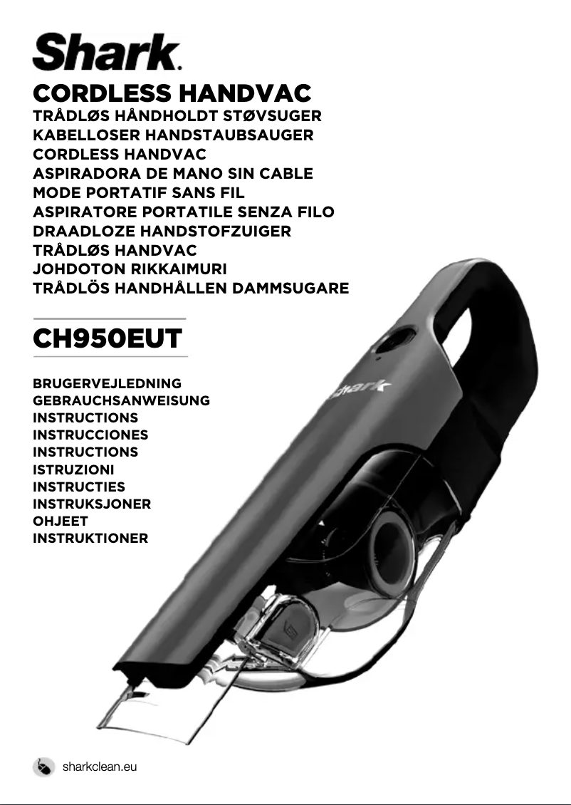 Image de la première page du manuel de l'appareil HandVac CH950EUT