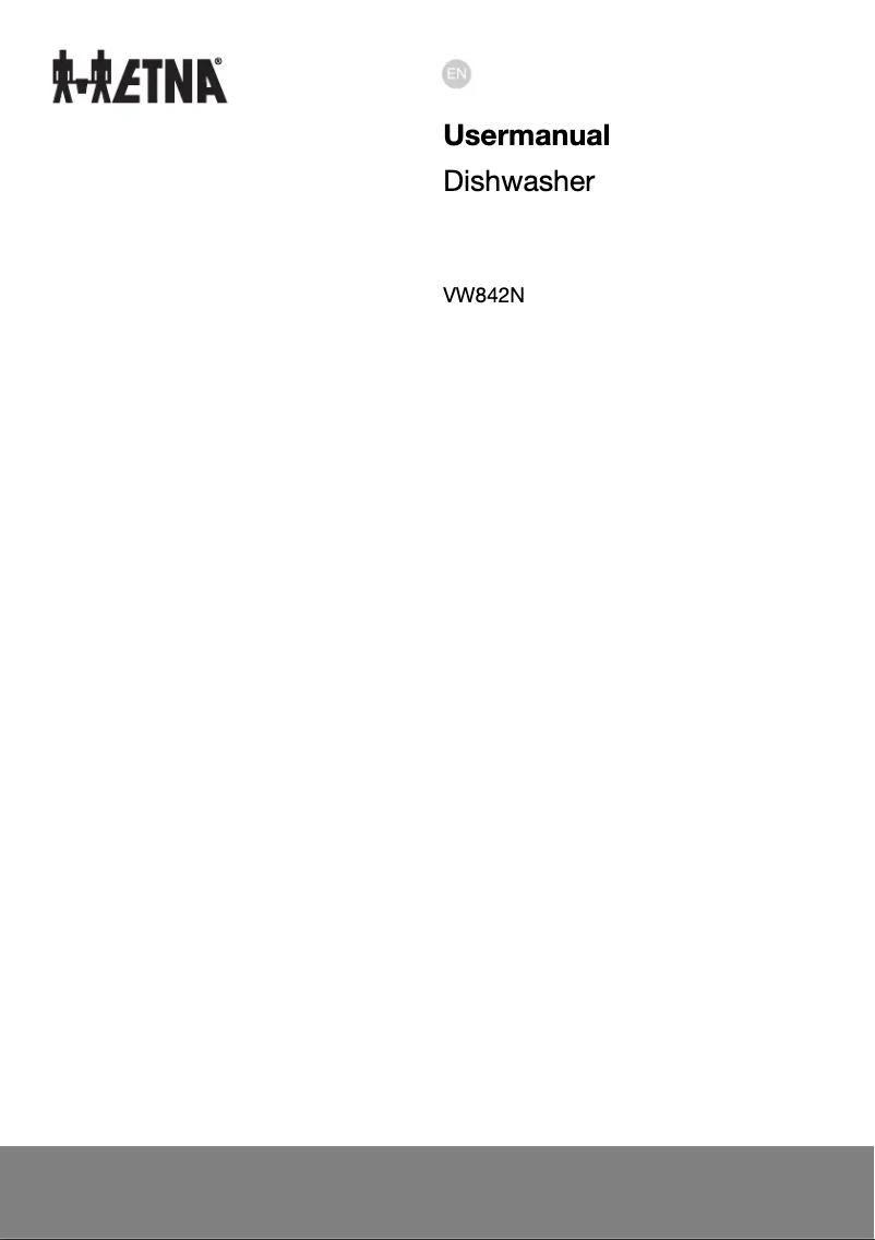 Page n°1 - Manuel utilisateur Etna VW842N