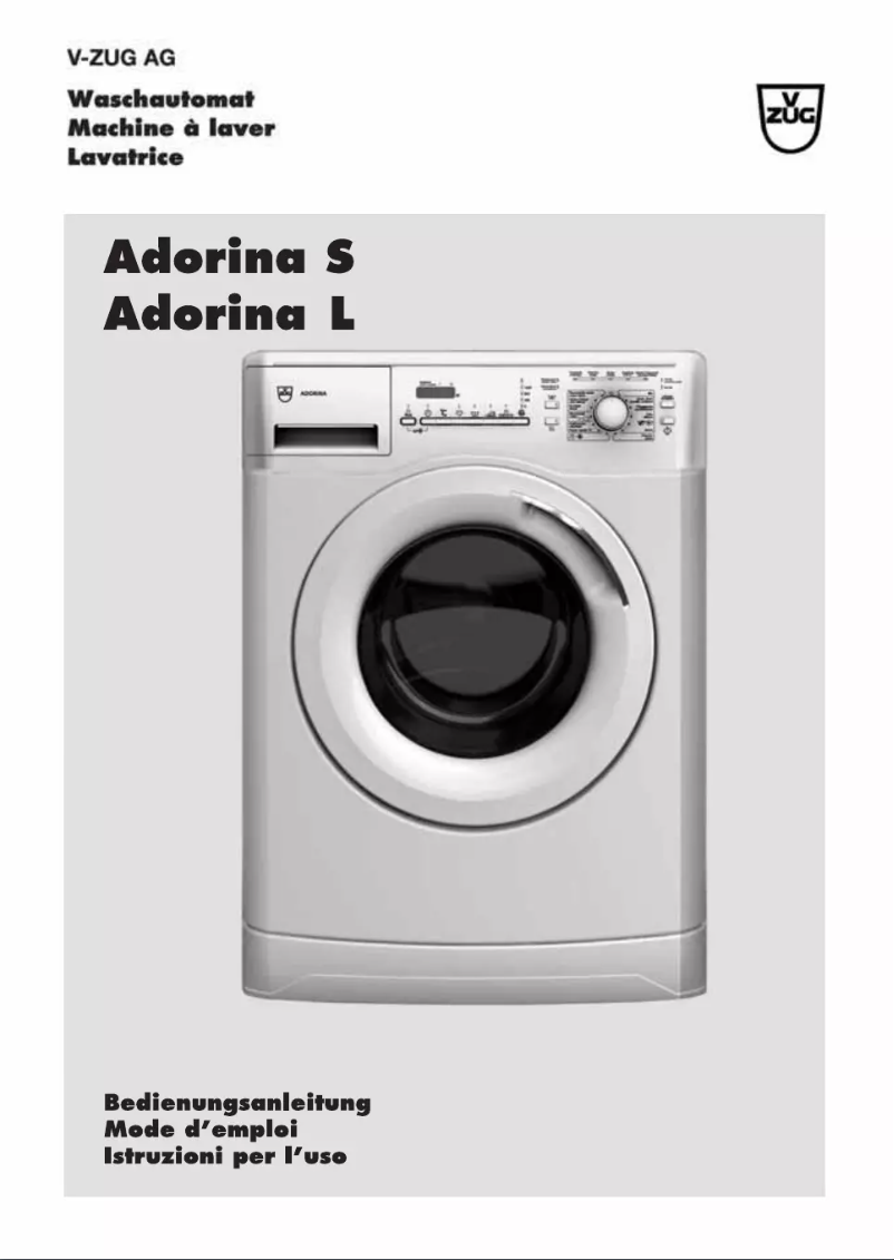 Image de la première page du manuel de l'appareil Adorina S