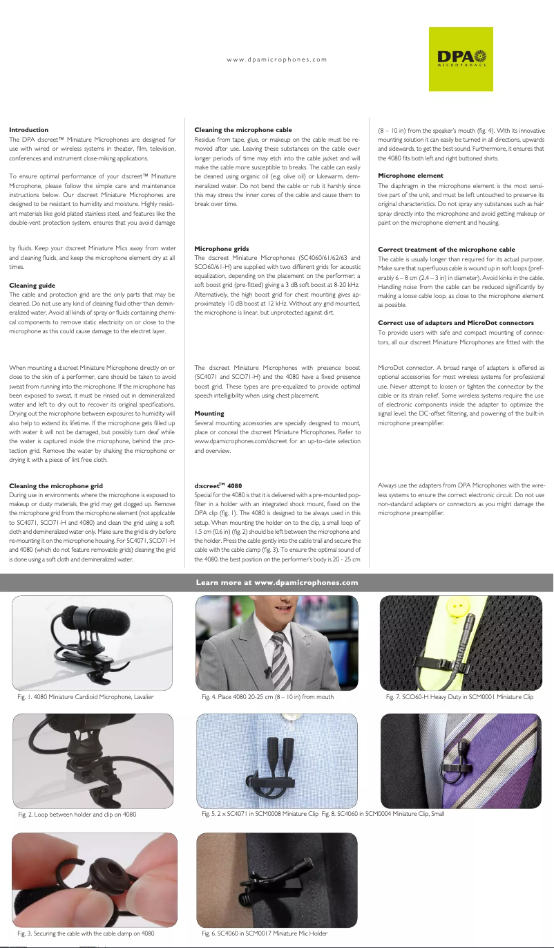 Page n°1 - Manuel utilisateur DPA 4661 Core