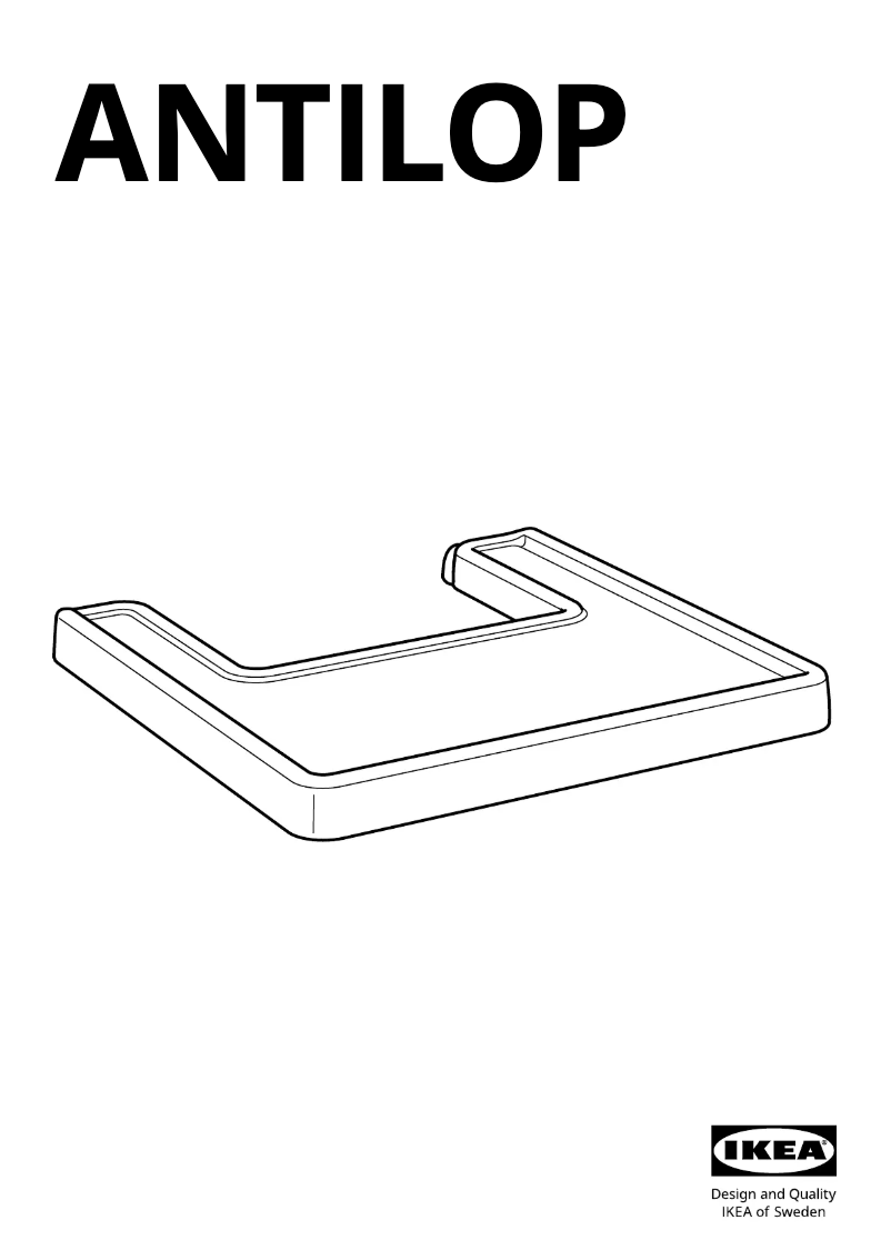 Image de la première page du manuel de l'appareil ANTILOP 604.191.27