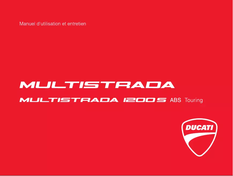 Page 1 de la notice Manuel utilisateur Ducati Multistrada 1200 S Touring (2010)