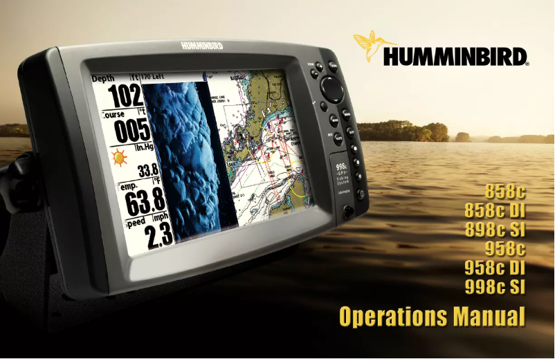 Page 1 de la notice Manuel utilisateur Humminbird 998c HD SI Combo