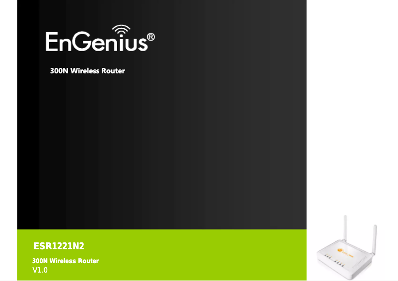 Page 1 de la notice Manuel utilisateur EnGenius ESR1221N2