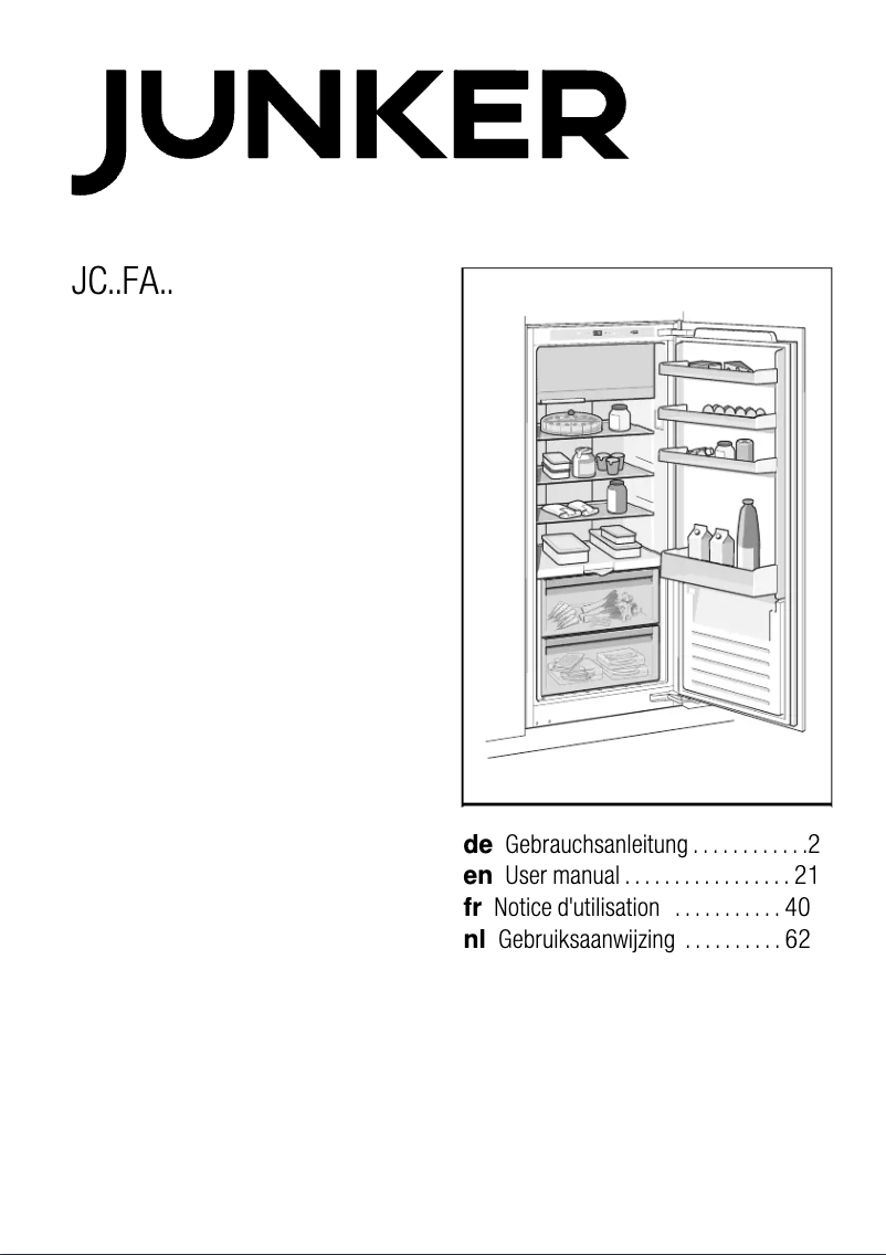 Image de la première page du manuel de l'appareil JC50FA31