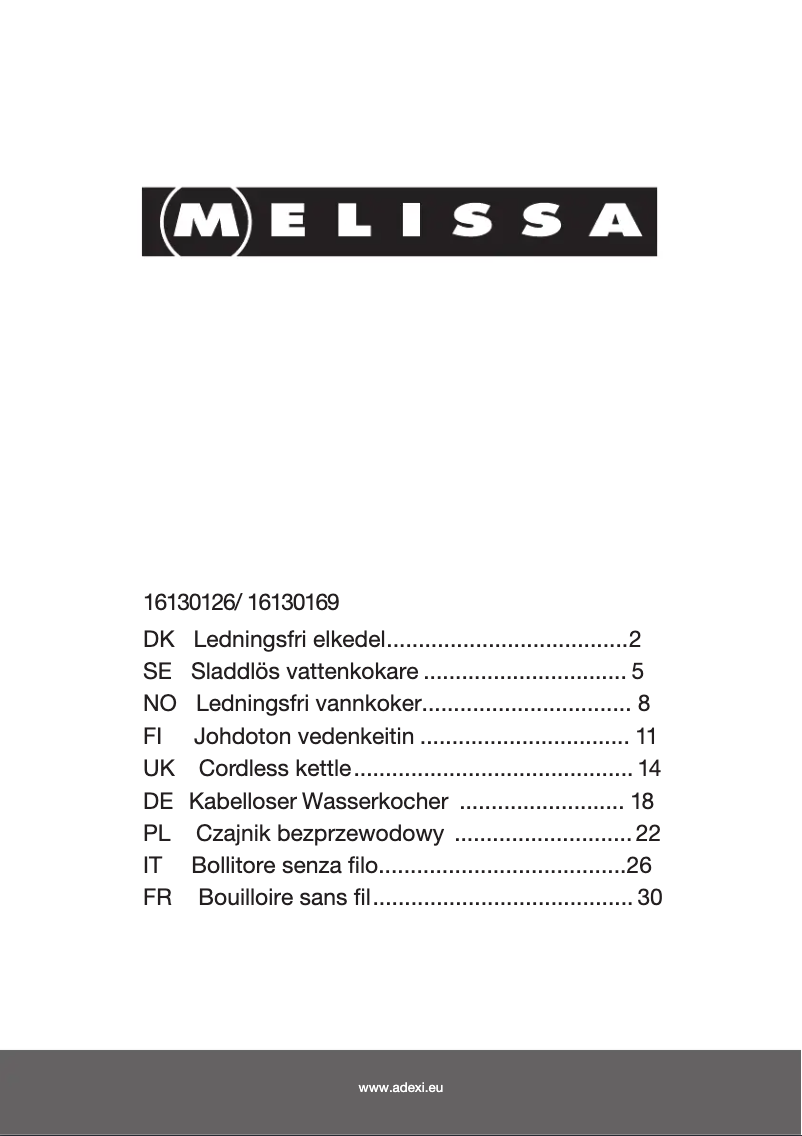 Página 1 del manual Manual de usuario Melissa 16130126 Tube Packing