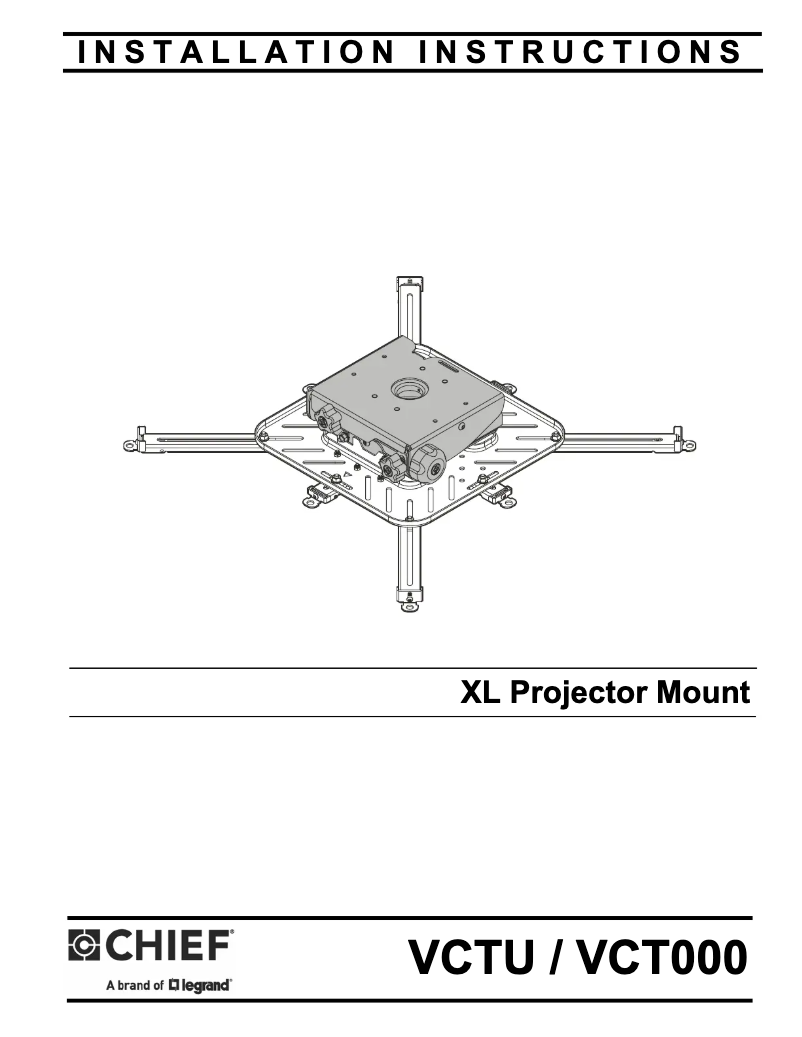Page n°1 - Manuel utilisateur Chief VCTUW