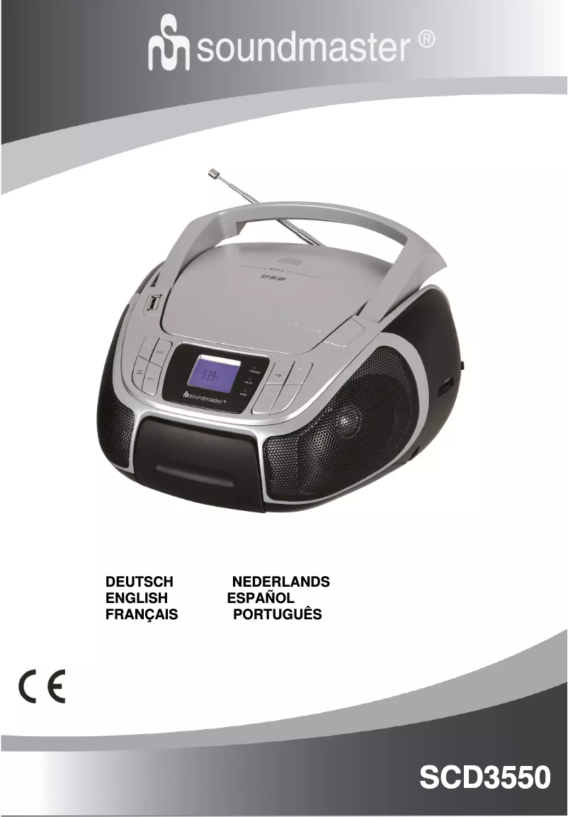 Image de la première page du manuel de l'appareil SCD3550