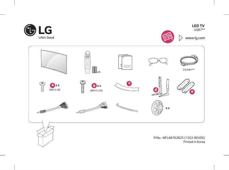 Page n°1 - Manuel utilisateur LG 55UG870Y