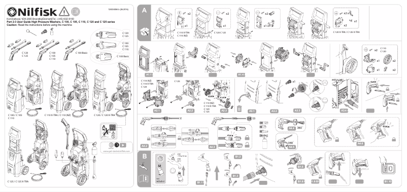 Page 1 de la notice Manuel utilisateur Nilfisk C 110.7-5 PC X-TRA