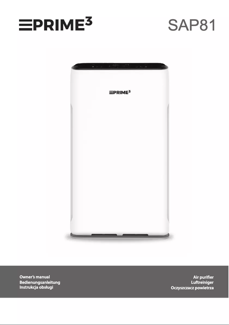 Page 1 de la notice Manuel utilisateur PRIME3 SAP81