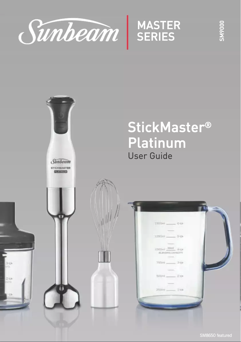 Image de la première page du manuel de l'appareil StickMaster Platinum SM9000