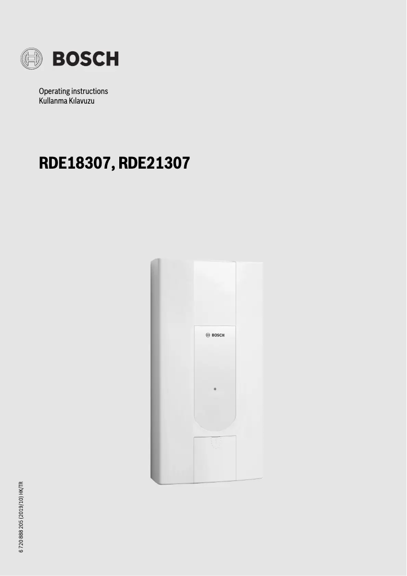 Image de la première page du manuel de l'appareil RDE21307