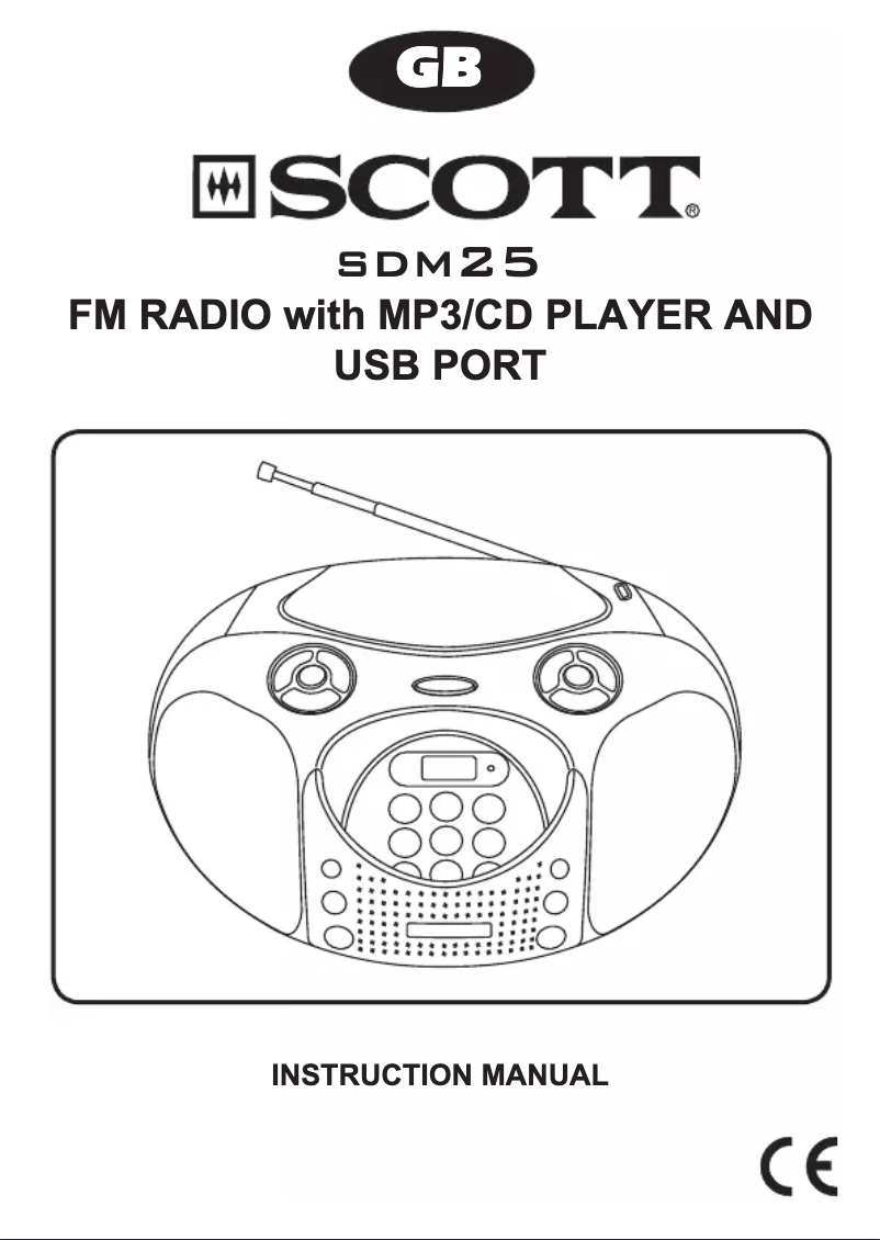 Página 1 del manual Manual de usuario Scott SDM 25 RD Smarty