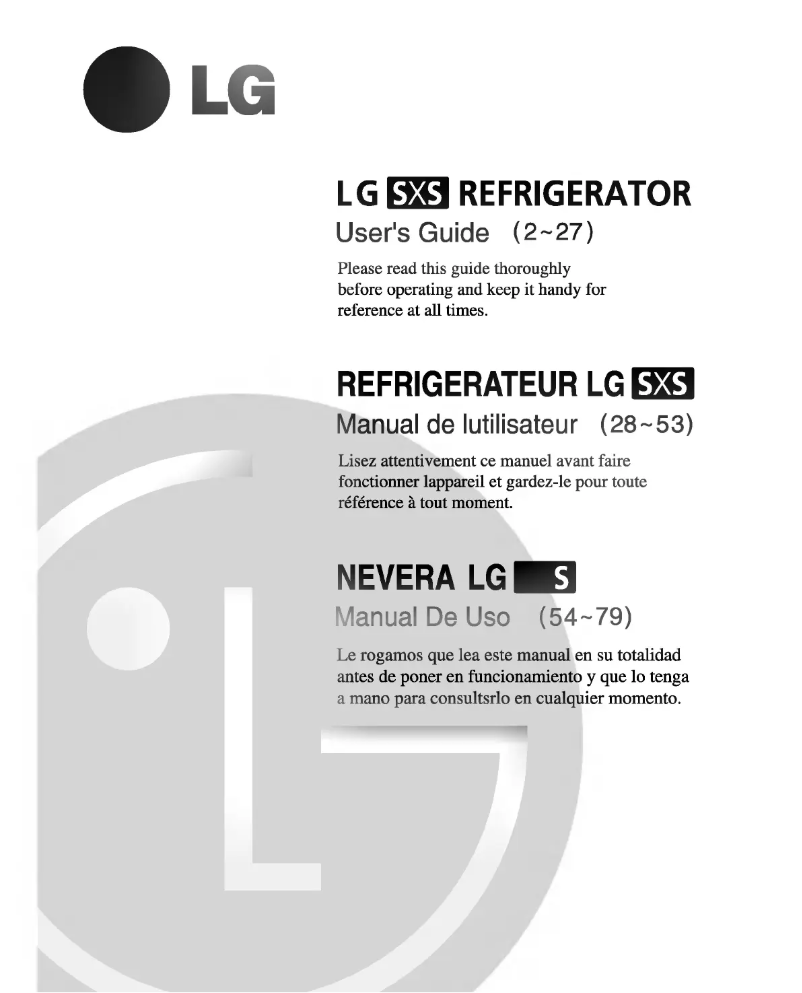 Image de la première page du manuel de l'appareil GS93N65CEF