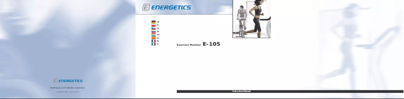 Page n°1 - Manuel utilisateur Energetics Exercise Monitor E-105