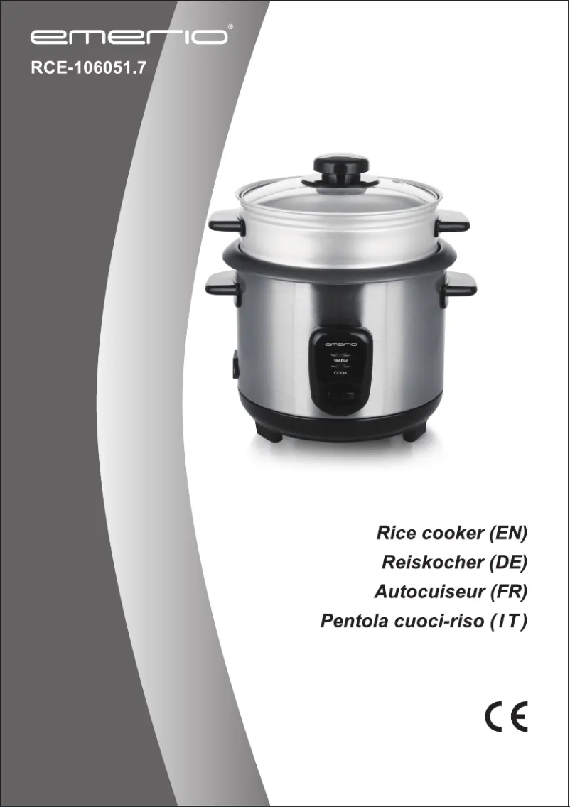 Page 1 de la notice Manuel utilisateur Emerio RCE-106051.7