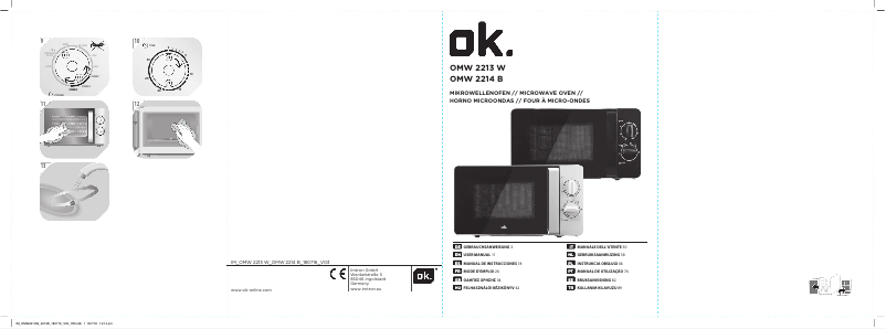 Page 1 de la notice Manuel utilisateur OK OMW 2213 W