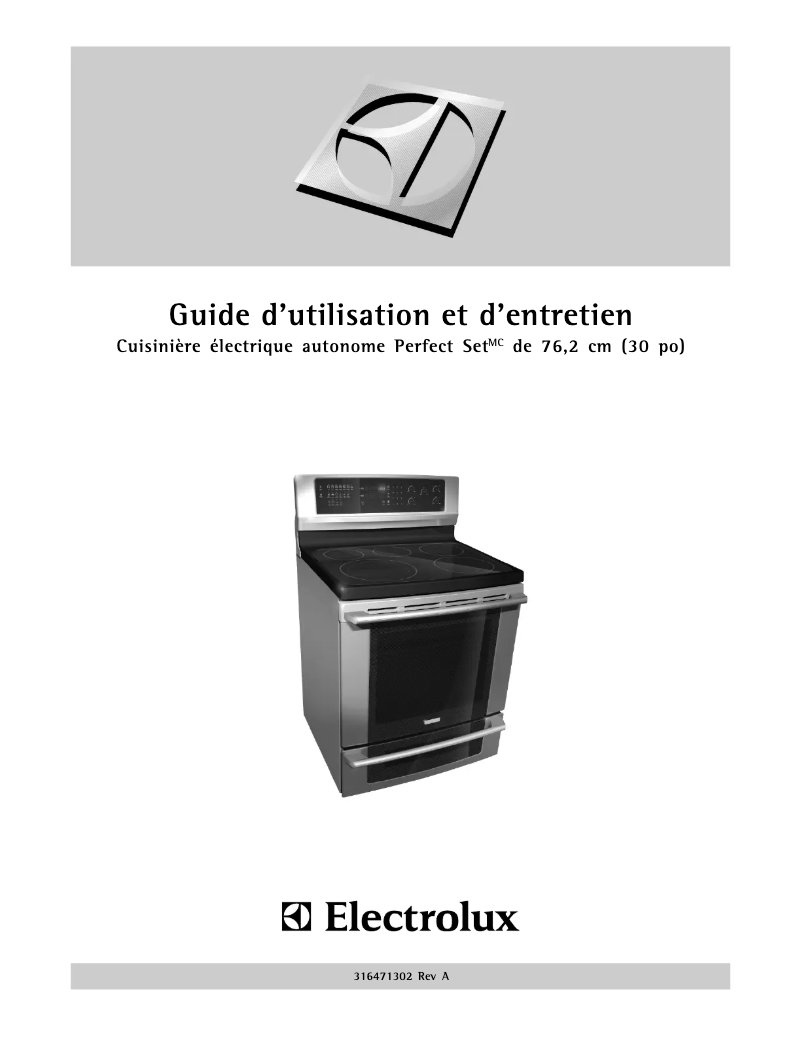 Page n°1 - Manuel utilisateur Electrolux EI30EF55GW