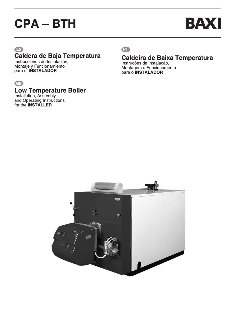 Página 1 del manual Manual de usuario Baxi Idesia 850