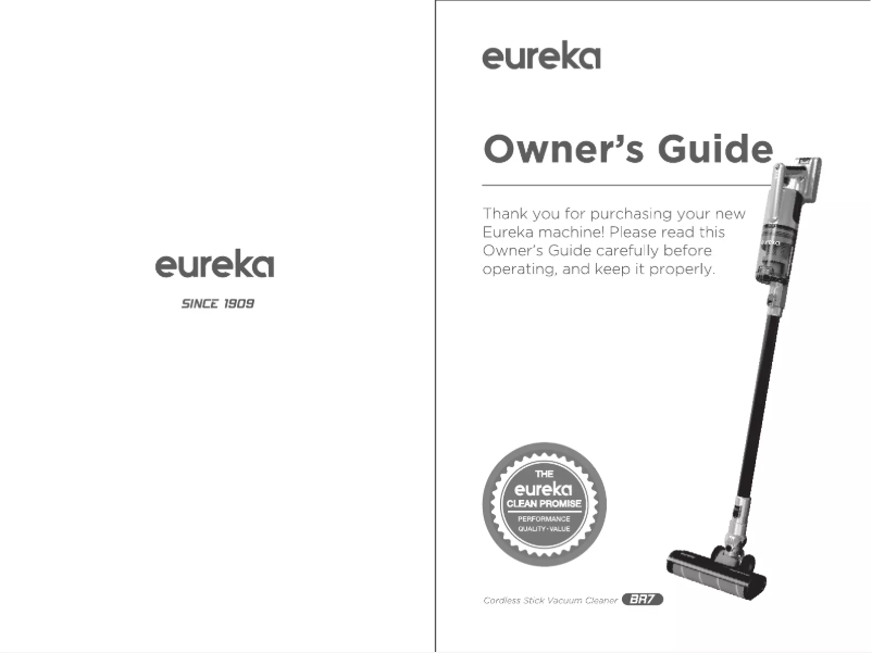 Página 1 del manual Manual de usuario Eureka Elite BR7
