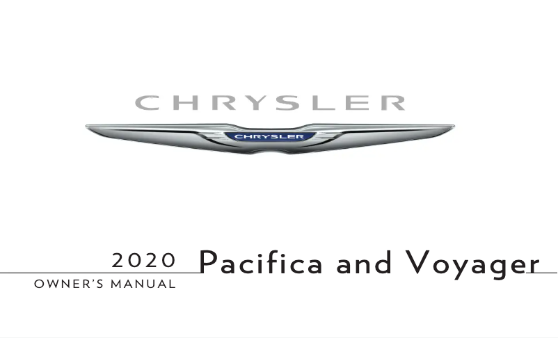 Page 1 de la notice Manuel utilisateur Chrysler Voyager (2020)
