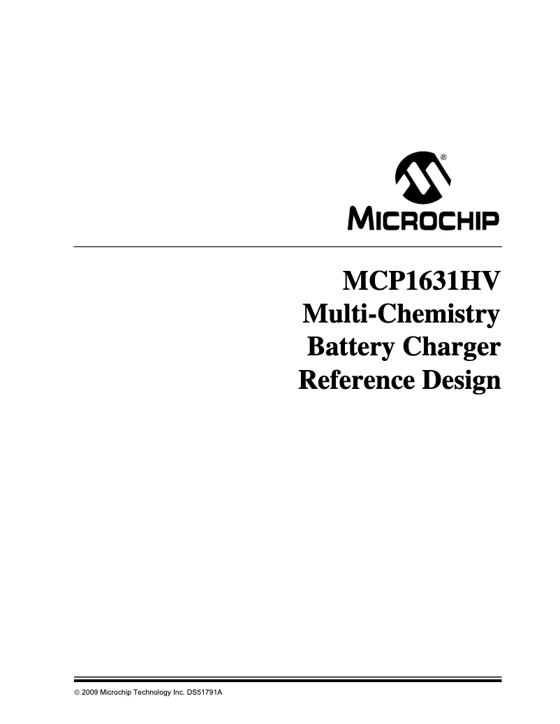 Page 1 de la notice Manuel utilisateur Microchip MCP1631HV
