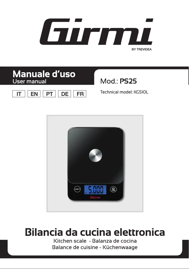 Image de la première page du manuel de l'appareil PS25