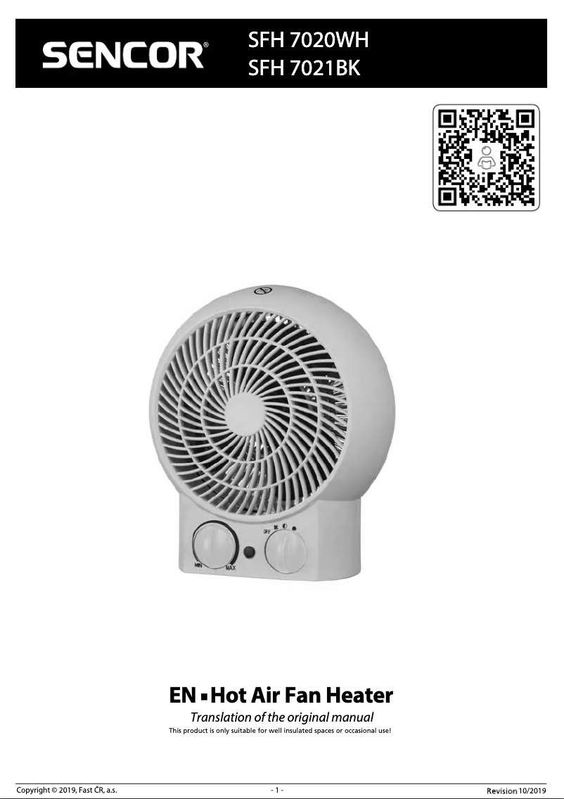 Image de la première page du manuel de l'appareil SFH 7020WH