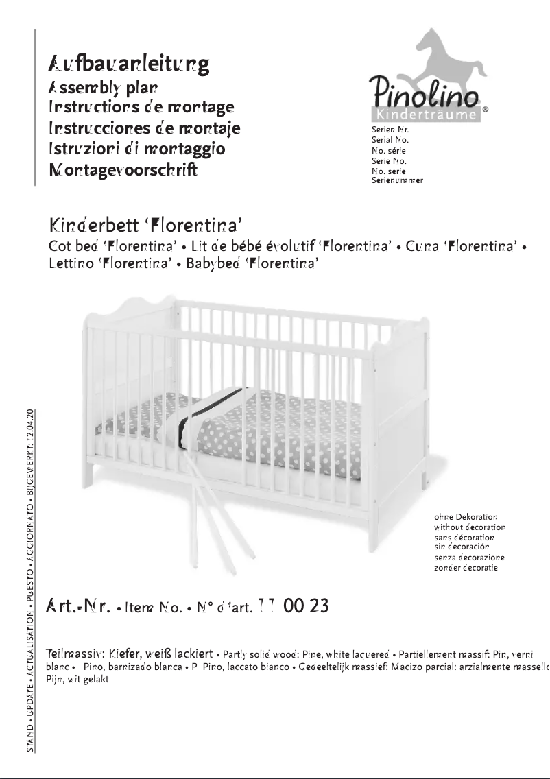 Image de la première page du manuel de l'appareil Florentina