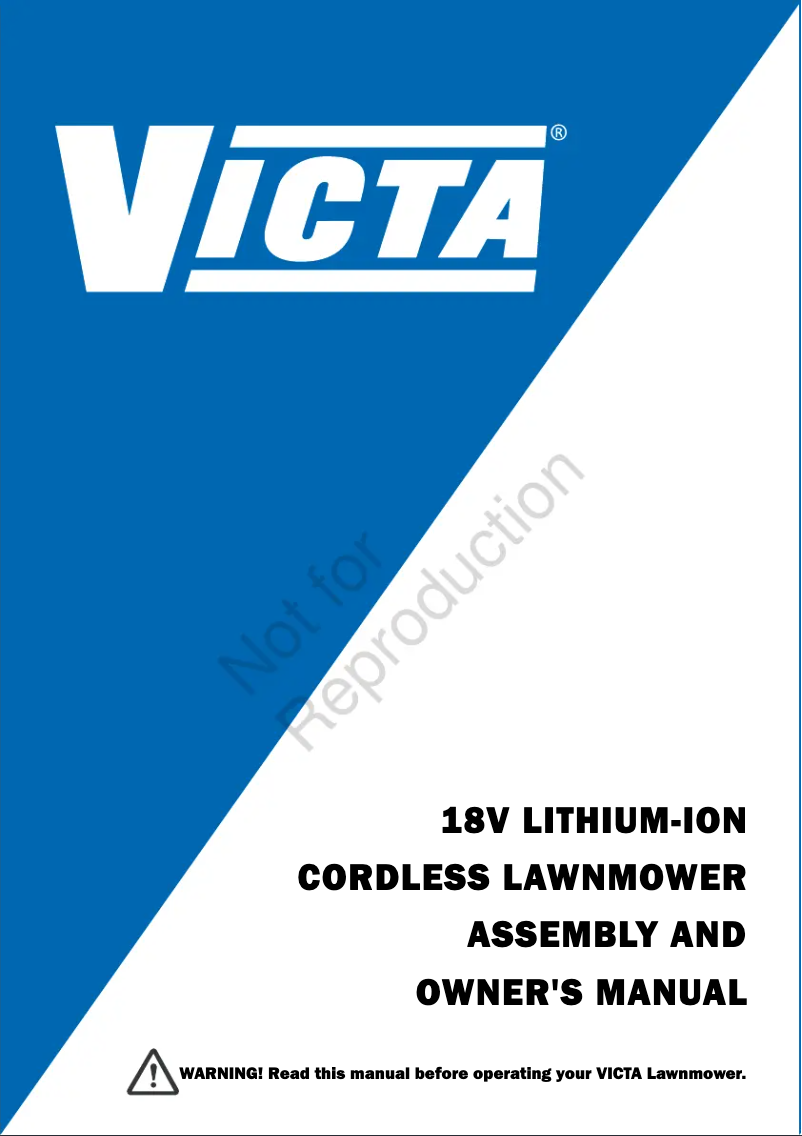 Page 1 de la notice Manuel utilisateur Victa 2691856